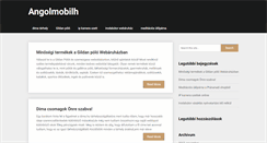 Desktop Screenshot of angolmobilhazak.hu